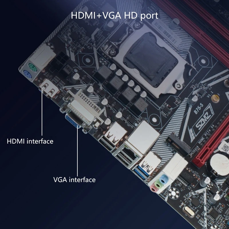 Материнская плата B75S для компьютера LGA 1155 USB поддержка слота памяти 4XDDR3
