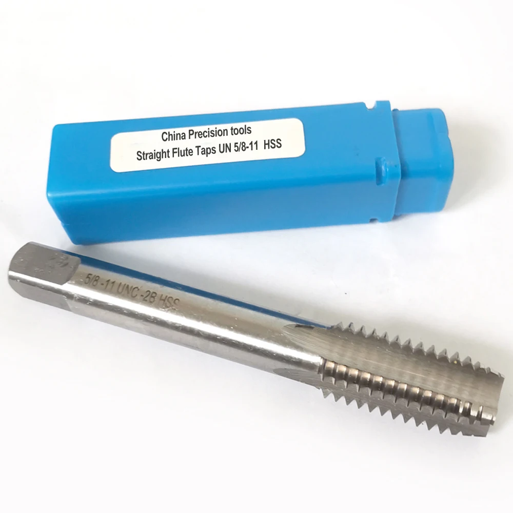 Правая рука HSS единый кран с винтовой резьбой unc unf 5/8 &quot5/8 11 18 мелкая резьба прямой