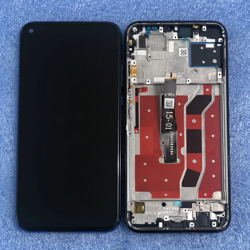 

6,4 "оригинальный Axisinternational для Huawei P40 Lite ЖК-экран + сенсорная панель дигитайзер Рамка Nova 6 SEJNY-AL10