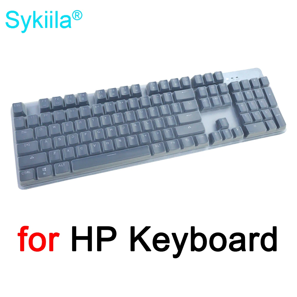 

Keyboard Cover for HP K300 K500 G500 K10C K10G KG10 OMEN 1100 Mechanical Gaming for Cherry 104 Clear Transparent Silicone TPU