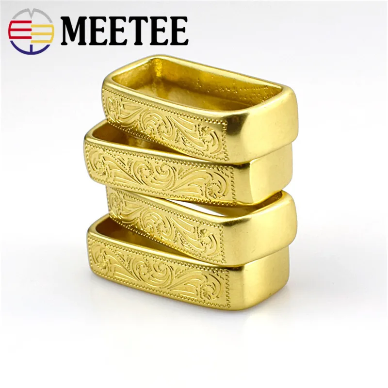 Медный ремень Meetee с узором из чистой меди 2/4 шт. 41 мм металлический пряжкой медный
