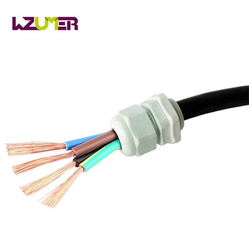 

10pcs IP68 PG11 for 6-10mm PG9 PG7 PG13.5 PG16 PG19 Wire Cable Black Waterproof Nylon Plastic Cable Gland Connector