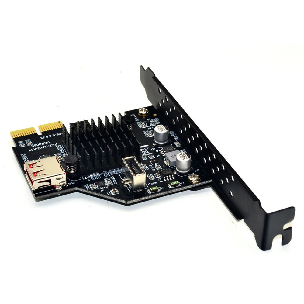 

USB 3.1 Front Type-E Expansion Card 20PIN PCI-E 4X 8X 16X 10Gbps Adapter Raiser Card ASM3142 Win XP/7/8/10/LINUX FOR BTC ETH