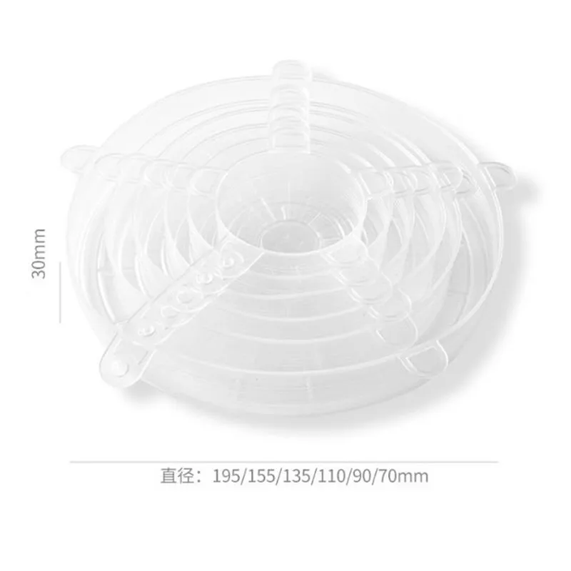 6 шт./лот универсальная силиконовая всасывающая крышка-Крышка для