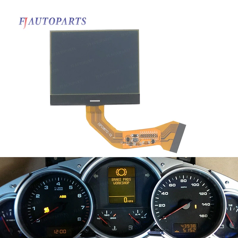 Монохромный ЖК-экран для VW Touareg V6 2004-2007 Instrument Cluster Porsche Cayenne S 2003-2009 |