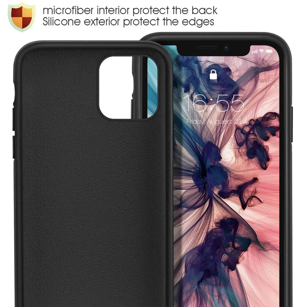 Оригинальный жидкий силиконовый чехол для iPhone 11 Pro Max X XR XS 8 Plus 7 6 6S противоударный