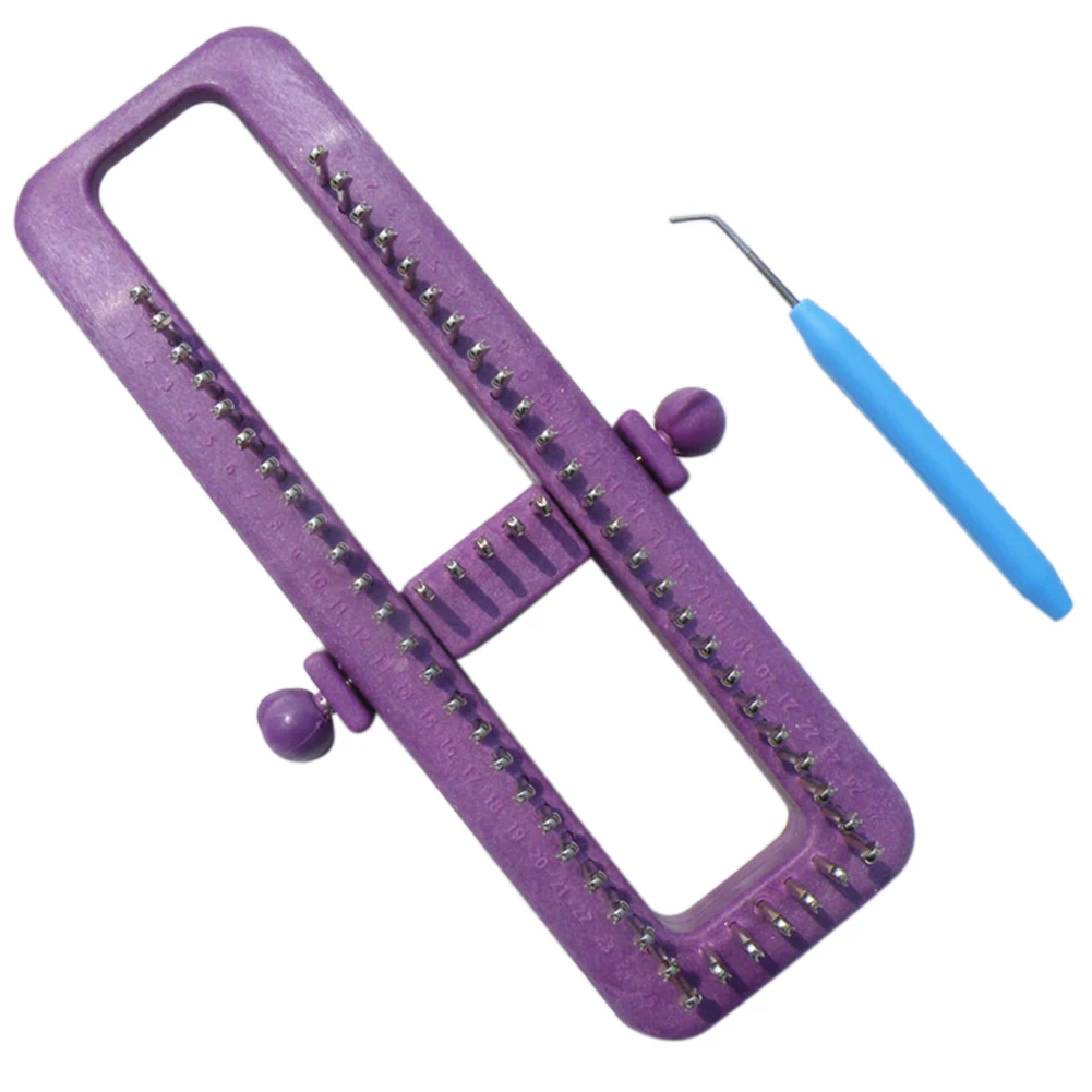 С инструментами для вязания крючком Регулируемый набор ткацкого станка шитья