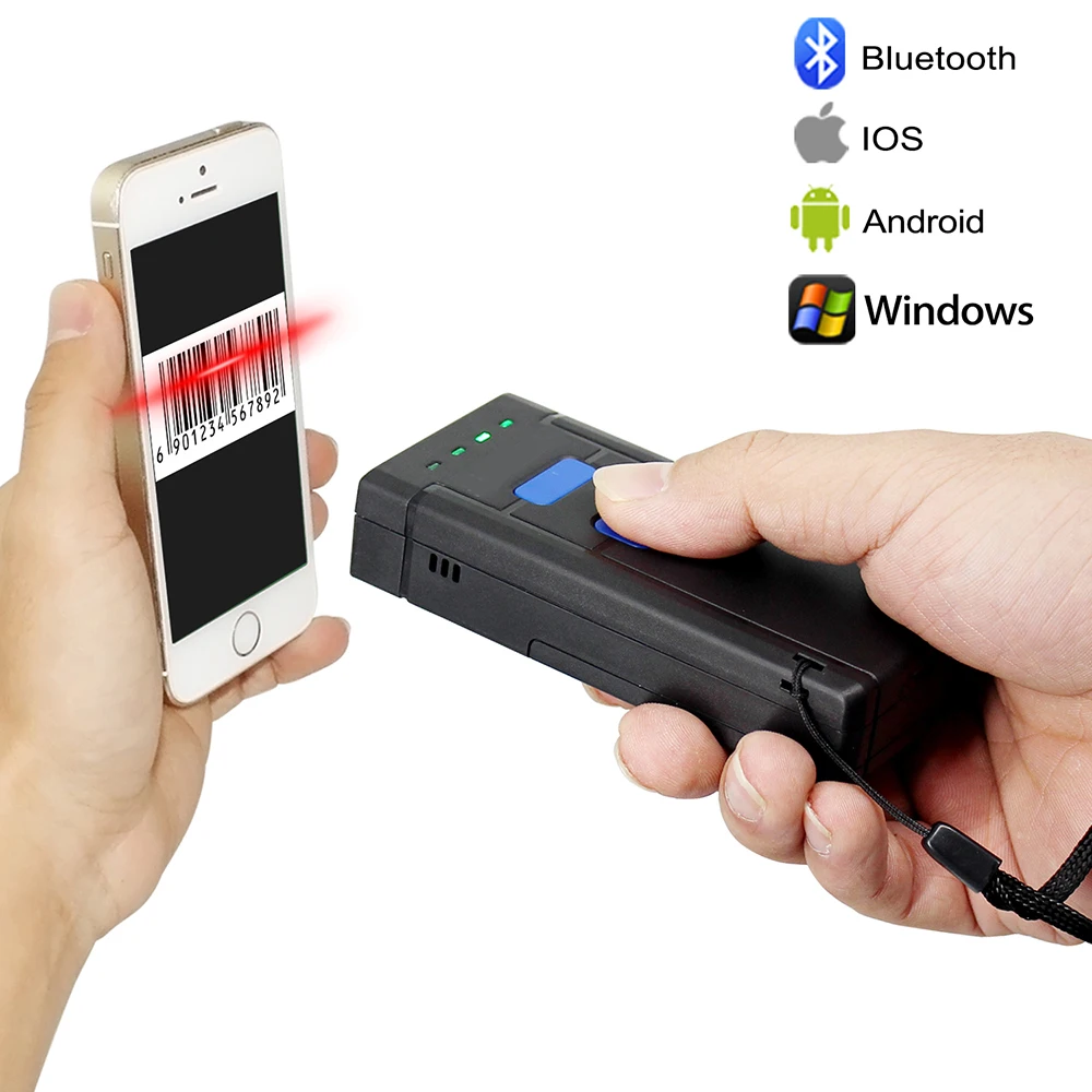 1D Bluetooth сканер штрих кодов USB CCD беспроводной считыватель беспроводное расстояние