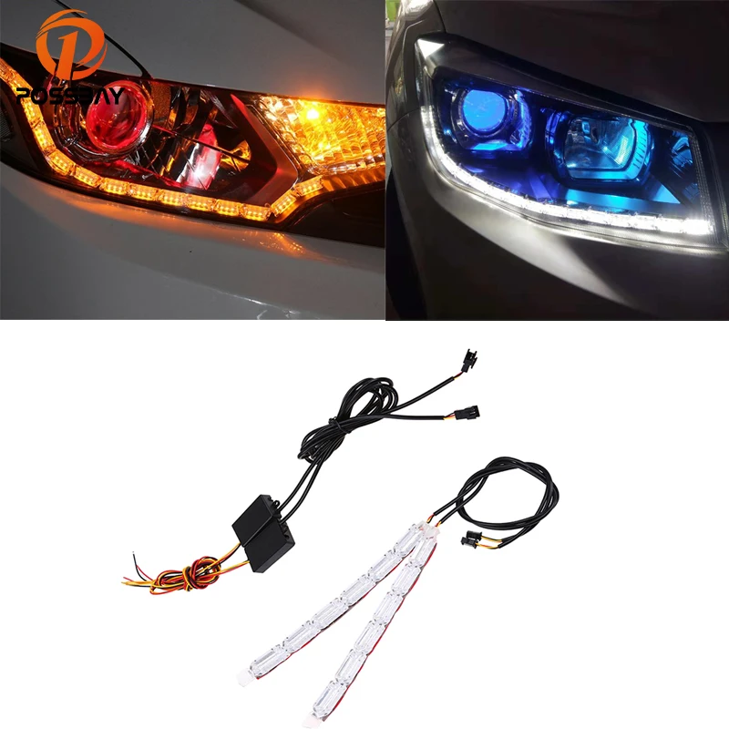 Posbay Автомобильный Универсальный головной светильник с поворотным сигналом