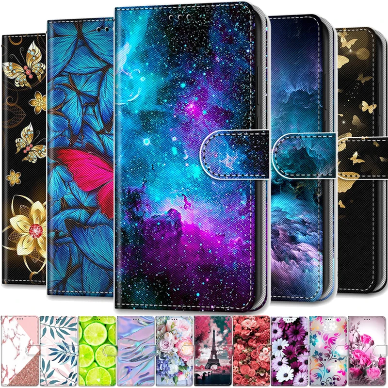 

Leather Magnetic Case For Samsung Galaxy A9s A750 A9 A8 A6 A7 2018 A5 2017 A3 2016 Phone Cover Flip Wallet Painted Funda Etui