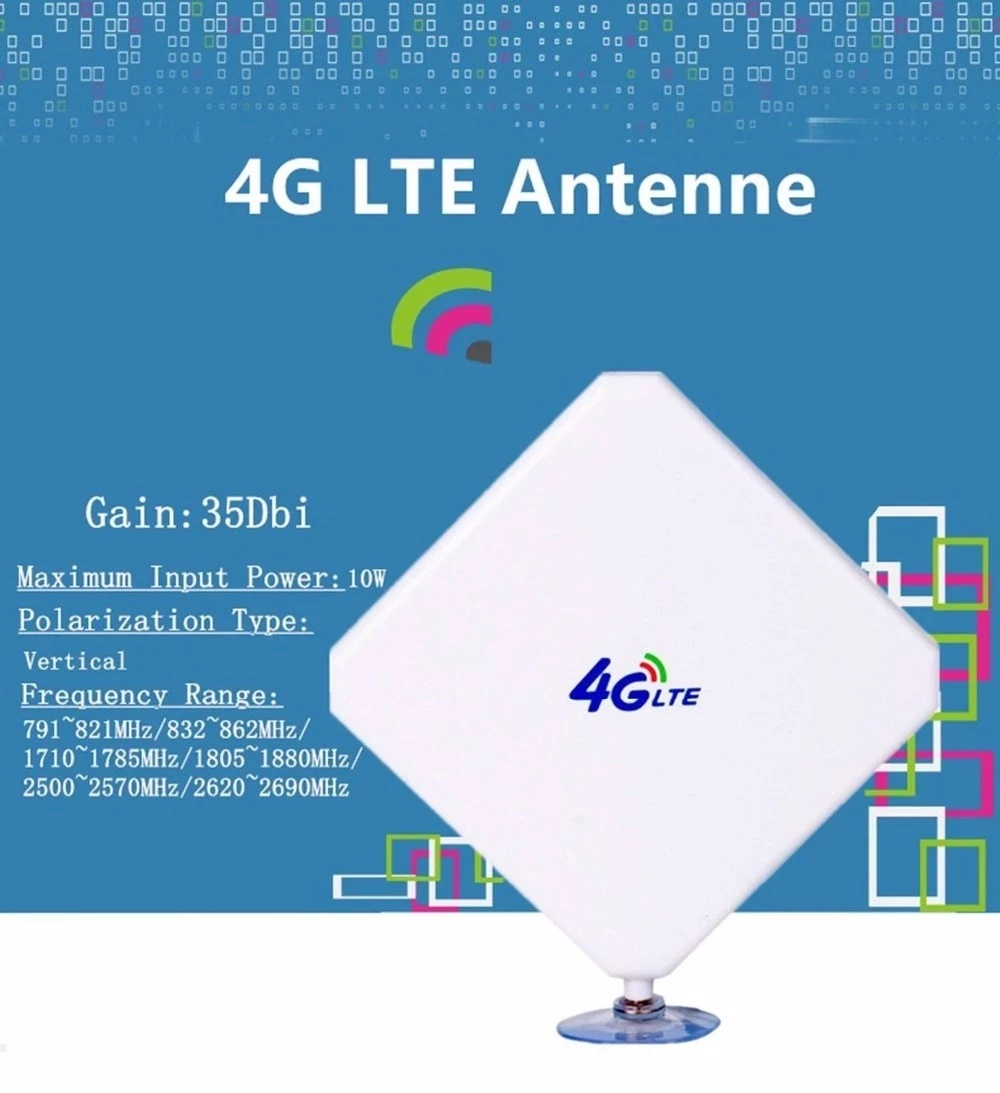 Антенна LTE 4G 35dBi комнатный сигнал Wi Fi с SAM CRC9 TS9 антенна высоким коэффициентом
