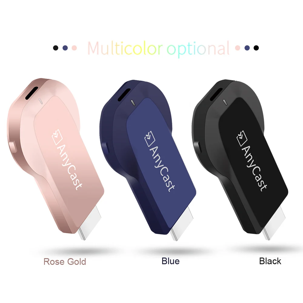 AnyCast Wireless WiFi Display Dongle Receiver 1080P HD TV Stick Miracast Airplay DLNA Mirroring for Android iOS Phone Tablet PC |