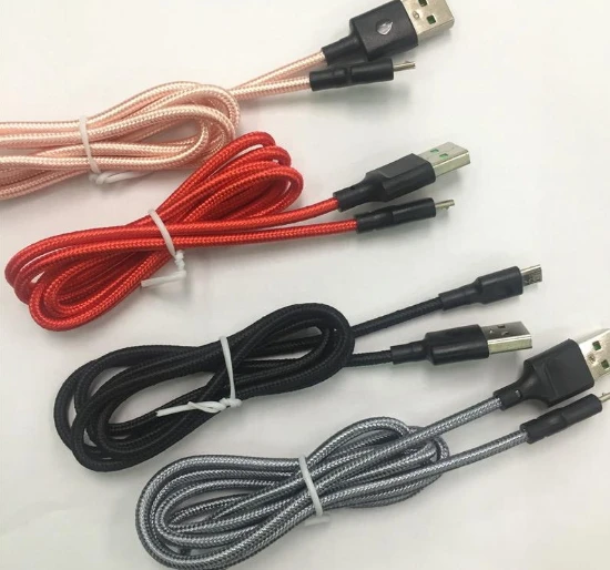 3 м/10 футов кабель для v8/android Плетеный USB V8 Micro передачи данных синхронизации