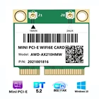 Wifi 6E AX210HMW 3000 Мбитс Bluetooth 5,2 для Intel AX210 Беспроводная мини PCI-E Wifi карта AX210HMW 802.11ax 2,4G5 ГГц6 ГГц адаптер