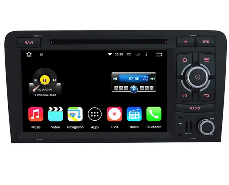 Android 8 0 7 1 6 Автомобильный DVD плеер GPS навигация Sysrtem для Audi A3 S3 RS3 2003 2011 Радио стерео