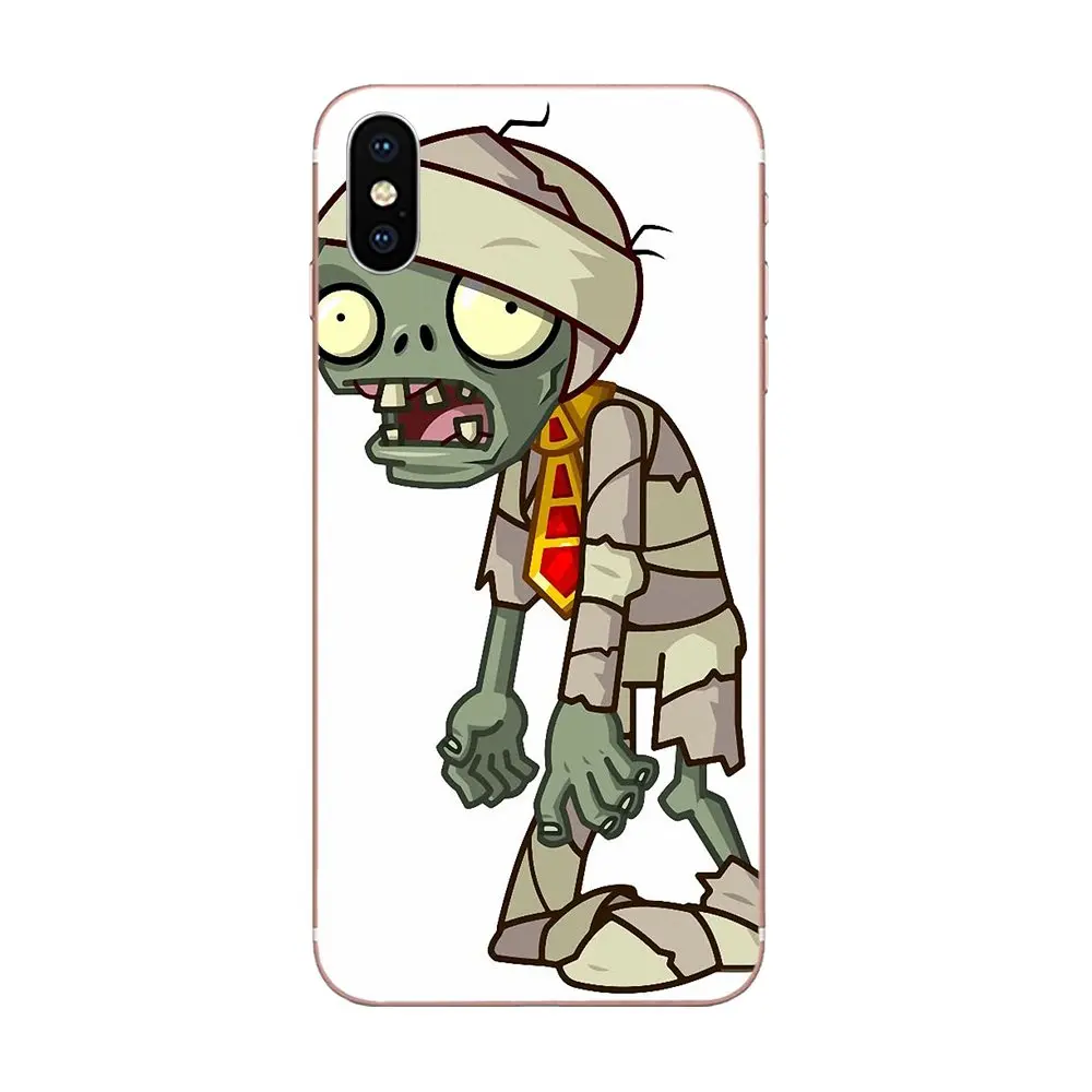 Мягкий Кап Coque с изображением героев Plants Vs Zombies Растения против Зомби для samsung Galaxy