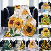 sunflower series blanket 3d printed throw blanket flannel soft travel blanket sofa bed nap blanket for kid adult