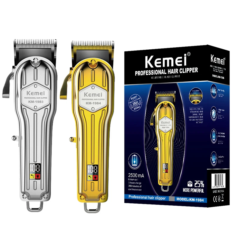 

all metal professional hair clipper blade adjust taper lever hair trimmer for men wire wireless electric hair cutter machine