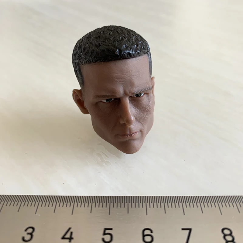 Мужская голова в масштабе 1:6 скульптура резьба времен Второй мировой войны