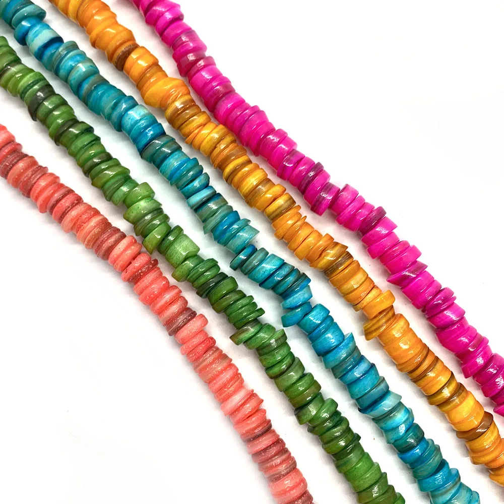 

Бусины из натуральной ракушки, разноцветные бусины с застежкой для изготовления ювелирных изделий ручной работы, браслетов, ожерелий, ювел...