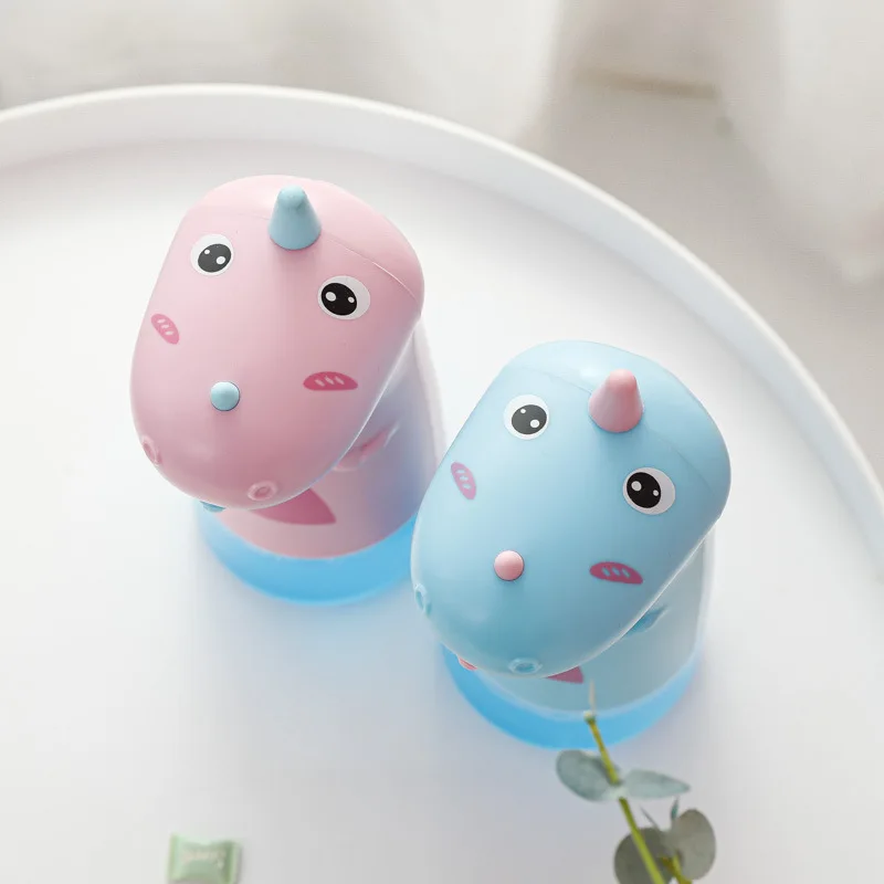 

250ML Cute Cartoon Liquid Soap Dispenser Dinosaur USB Automatic Induction Foam Bubble Children's Touchless Hand Washing Machine