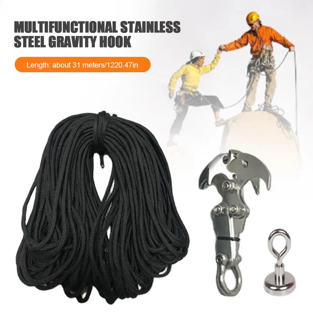 Многофункциональный гравитационный крючок из нержавеющей стали складной для