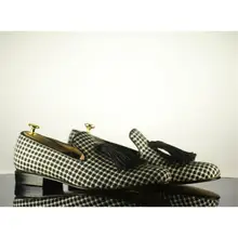 Men's Handmade Mixed Color Cloth Shoes, Formal Casual Shoes, Men's Casual Shoes, New Fashion, Comfortable and Versatile HC188
