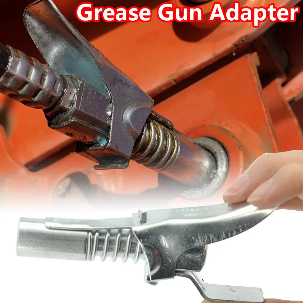 

Grease Gun Adapter Hose Kit Lock Coupler Quick Release On Coupling End 1/8 NPT for Metric Zerk Fitting Max Pressure 10000