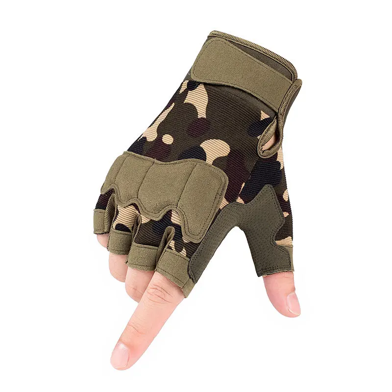 

Sports fitness half-finger gloves tactical half-cut non-slip outdoor cycling gloves