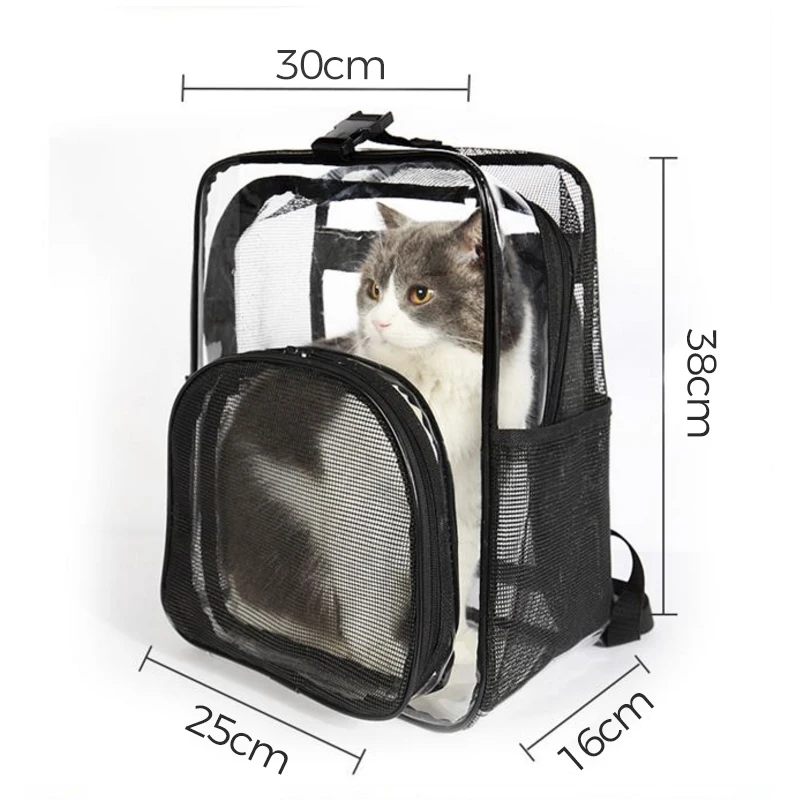 

Cat Breathable Carrier Backpack Pet Travel Outdoor Shoulder Bag For Small Dogs Cats Portable Carrying Pet Supplies