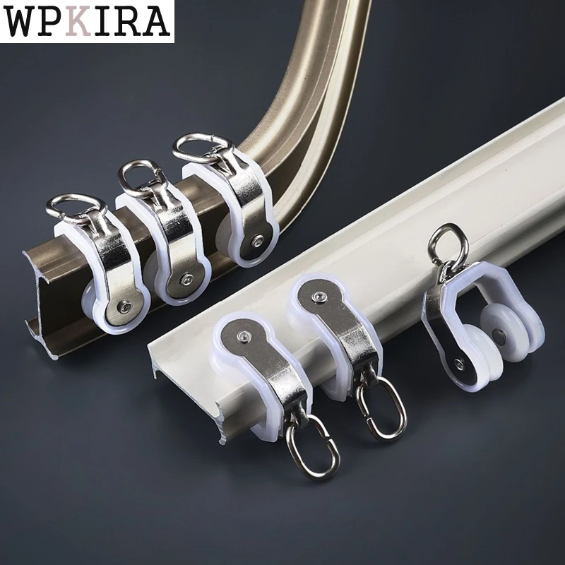 

Manufacturer White Electric Track Pulley Hanging Copper Casters Durable Residence Curtains Accessories cp058&B