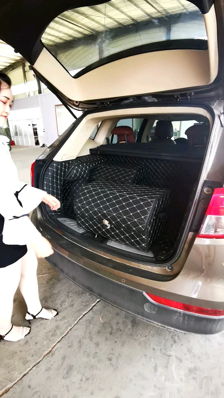 Pаспродажа Водонепроницаемый кожаный складной Водонепроницаемый моющийся роскошный Автомобильный багажник Универсальная коробка для хранения Орга...