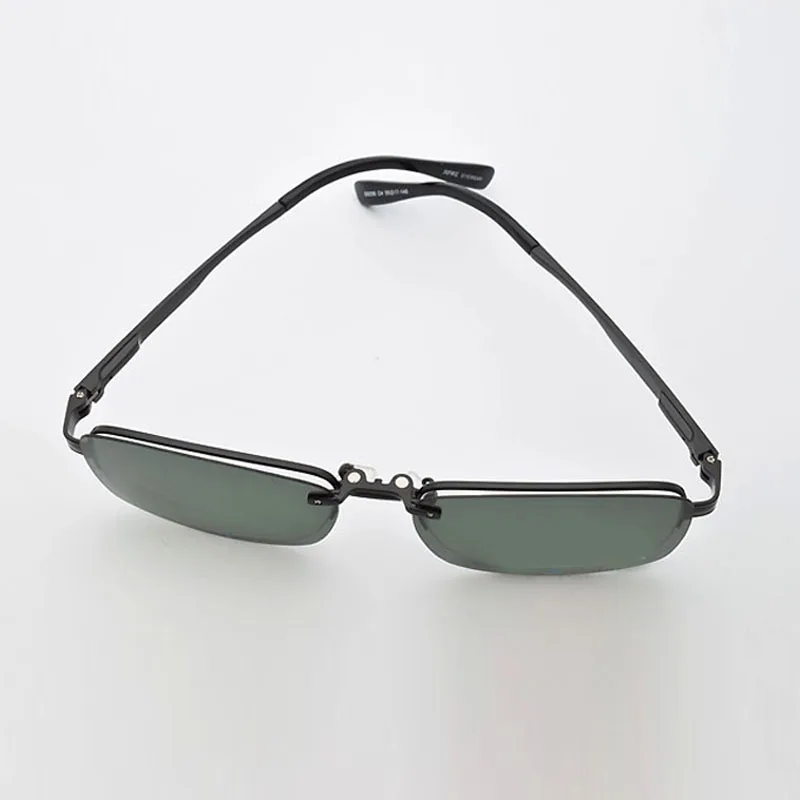 Сплав оправа для очков черный мужчин магнитный зажим очки близорукости