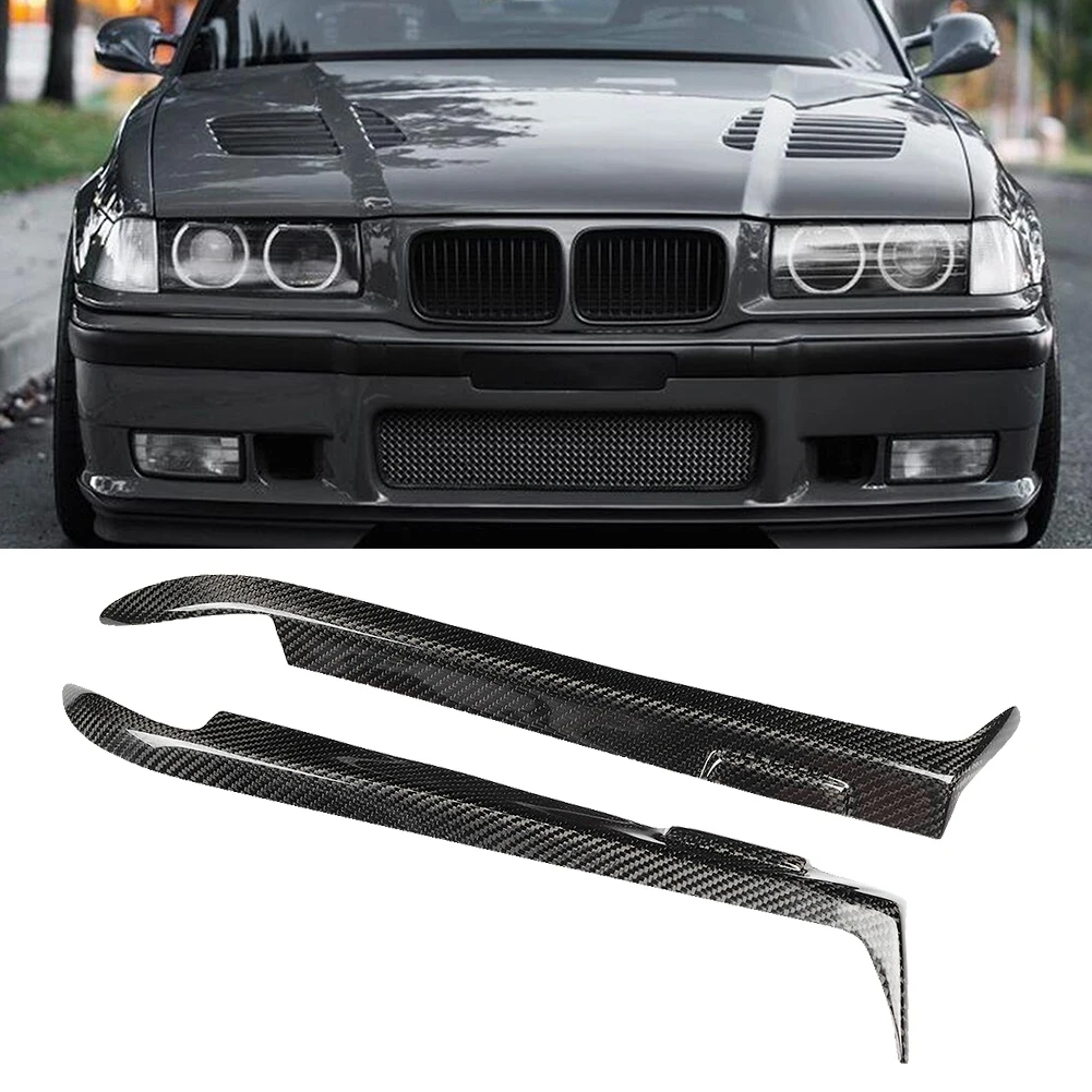 Пара накладок на передние фары из углеродного волокна для BMW E36 1992