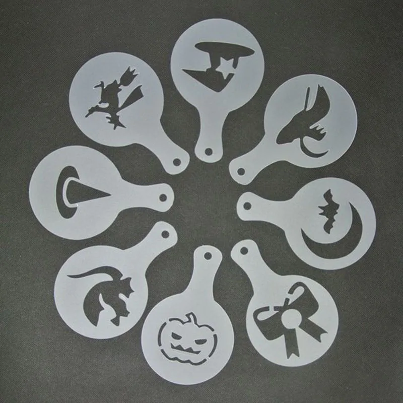 6/8/набор трафаретных фильтров для кофе латте капучино бариста художественные