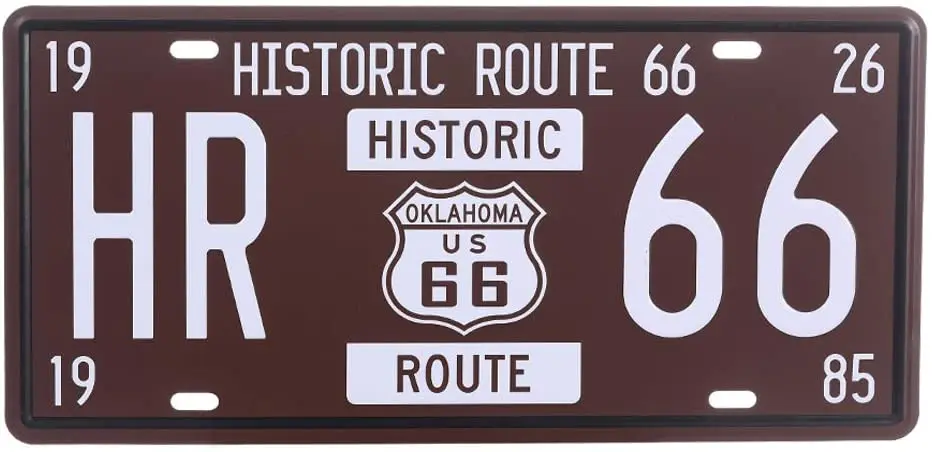 

ATOBART большой жестяной знак Исторический маршрут 66 винтажный Ретро Деревенский металлический жестяной знак паб Настенный декор искусство ...