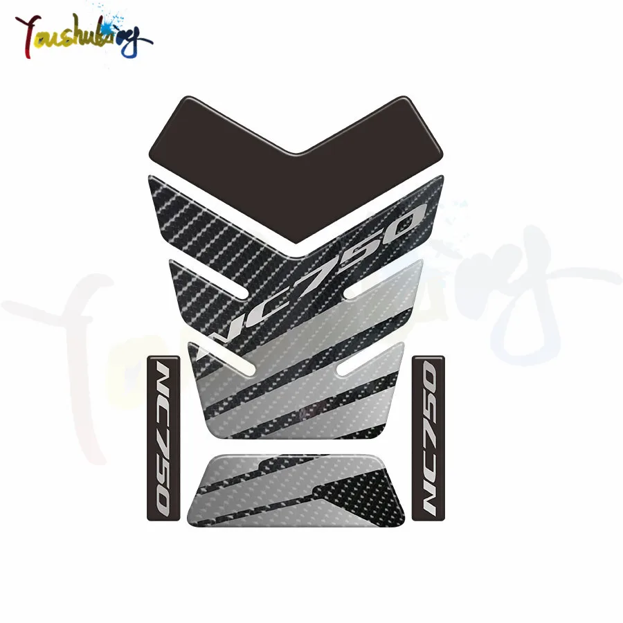 

hot Carbon fiber stickers 3D Sticker Decal Emblem Protection Tank Pad Cas Cap fit for nc750x CBR NC750X