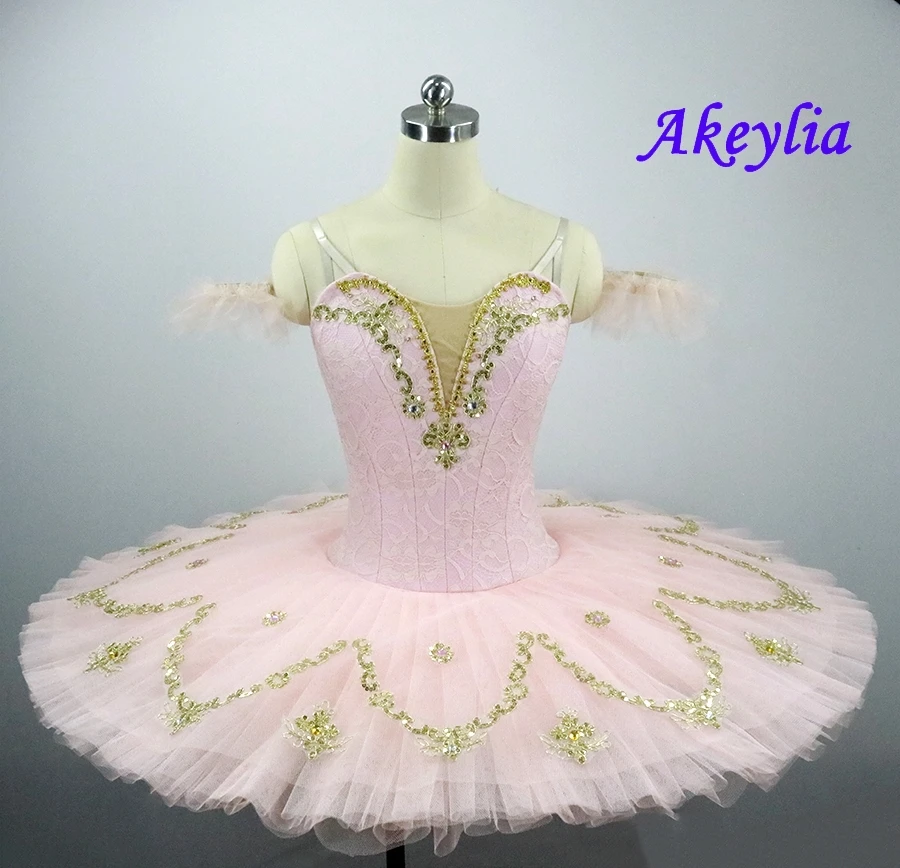 

Peach Fairy Classical Ballet Tutu Adult Performance Pancake Ballet Tutu Costume Girls Platter Tutus Pink Professional Tutu JN032