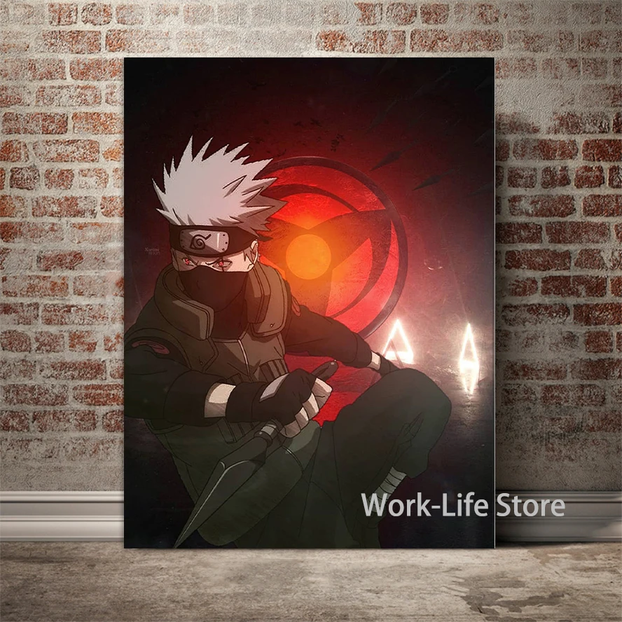 Наруто Какаши Хатаке Шаринган аниме домашний декор холст картины настенные