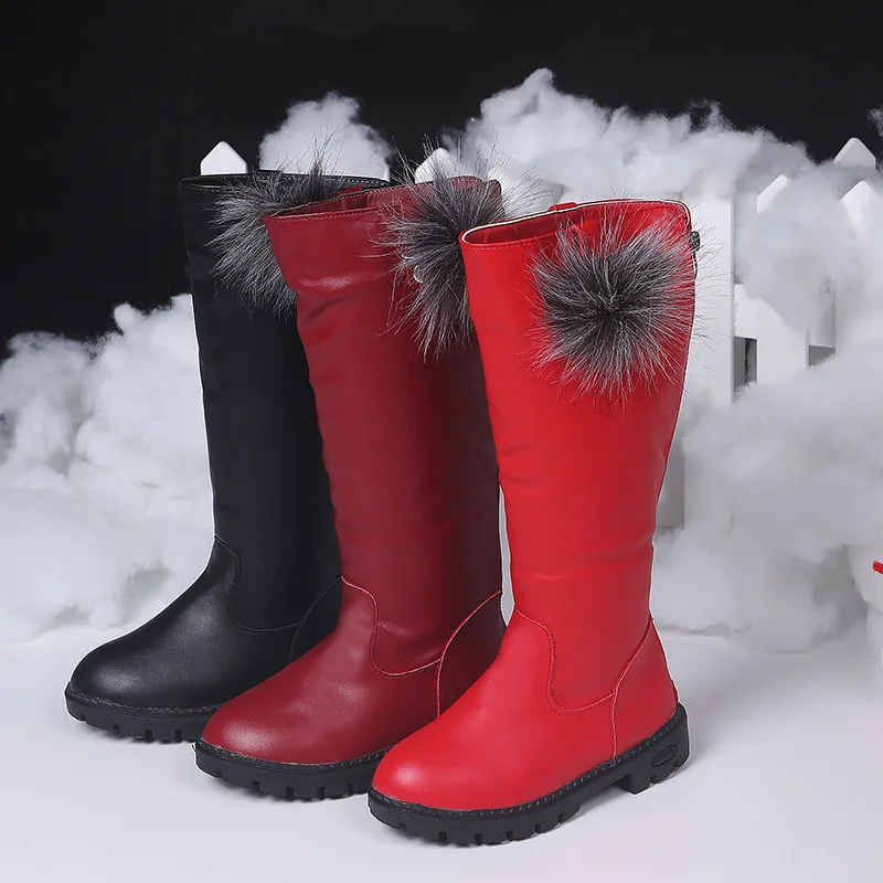 Новинка Осень зима 2019 детские ботинки из искусственной кожи для девочек модная