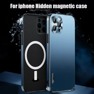 explosive high end stealth for iphone 12 series magnetic suction suitable for iphone 12 mobile phone case 12promax set iphone12 free global shipping