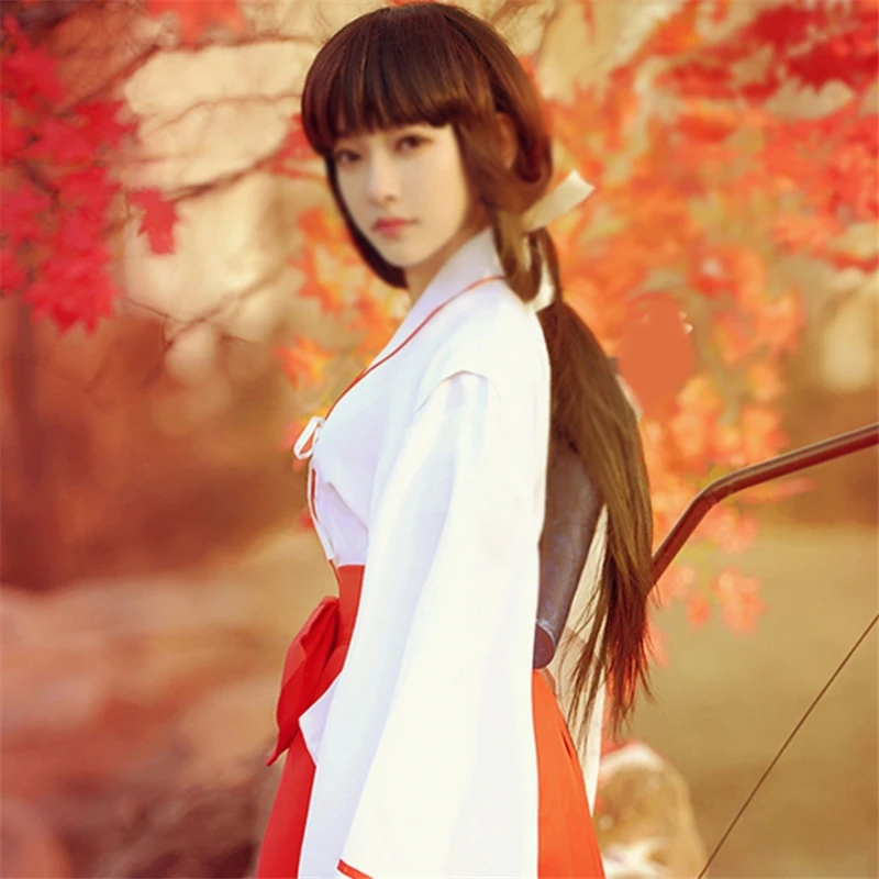 Женский костюм кимоно Inuyasha kiyo для косплея в японском стиле из топа и штанов