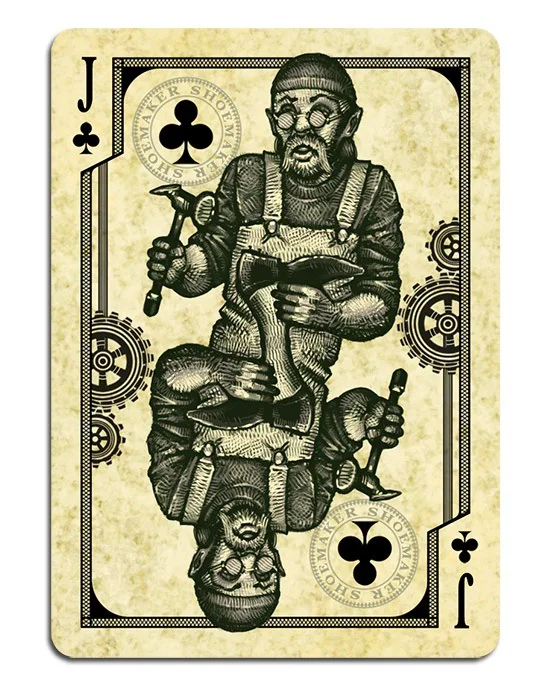 Hui qi Poker Bicycle White Blue Collar White Collar Blue-Collar Collection Bicycle Playing Cards