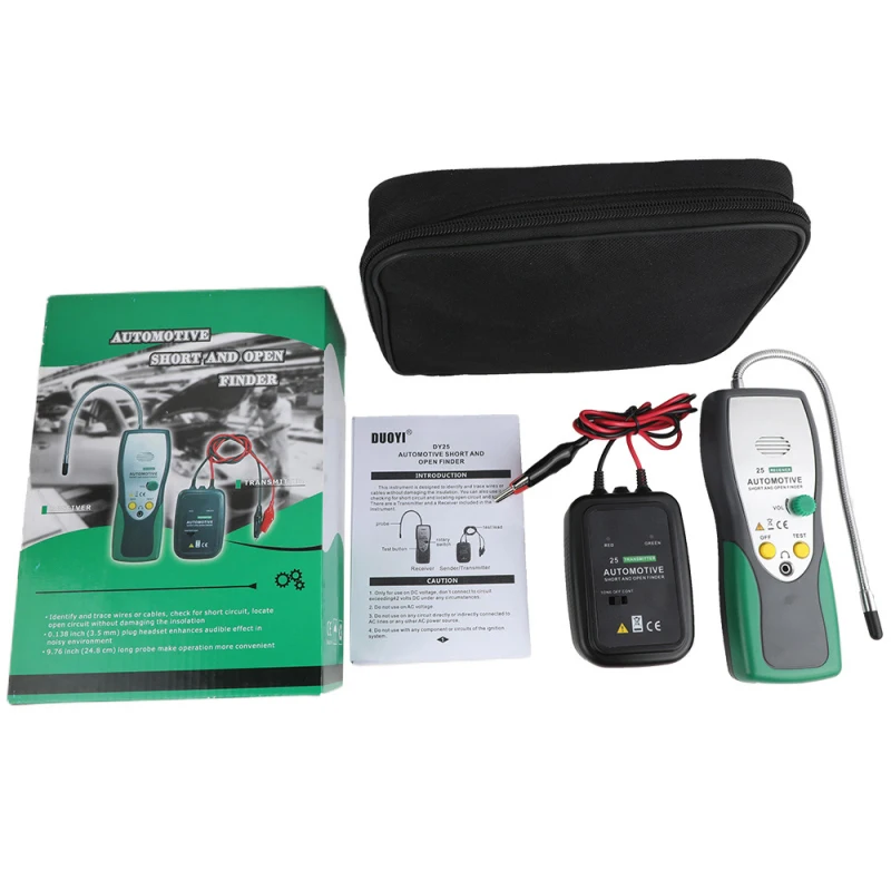 

DY25 Digital Display Socket Detector Portable For Launch Circuit Polarity Voltage Tester Wall Plug Breaker Finder RCD Test EM415