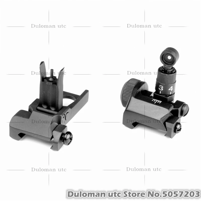 Duloman utc KAC M4 складной передний и задний прицел Набор Тактический PDW / SR25 200 600 м флип