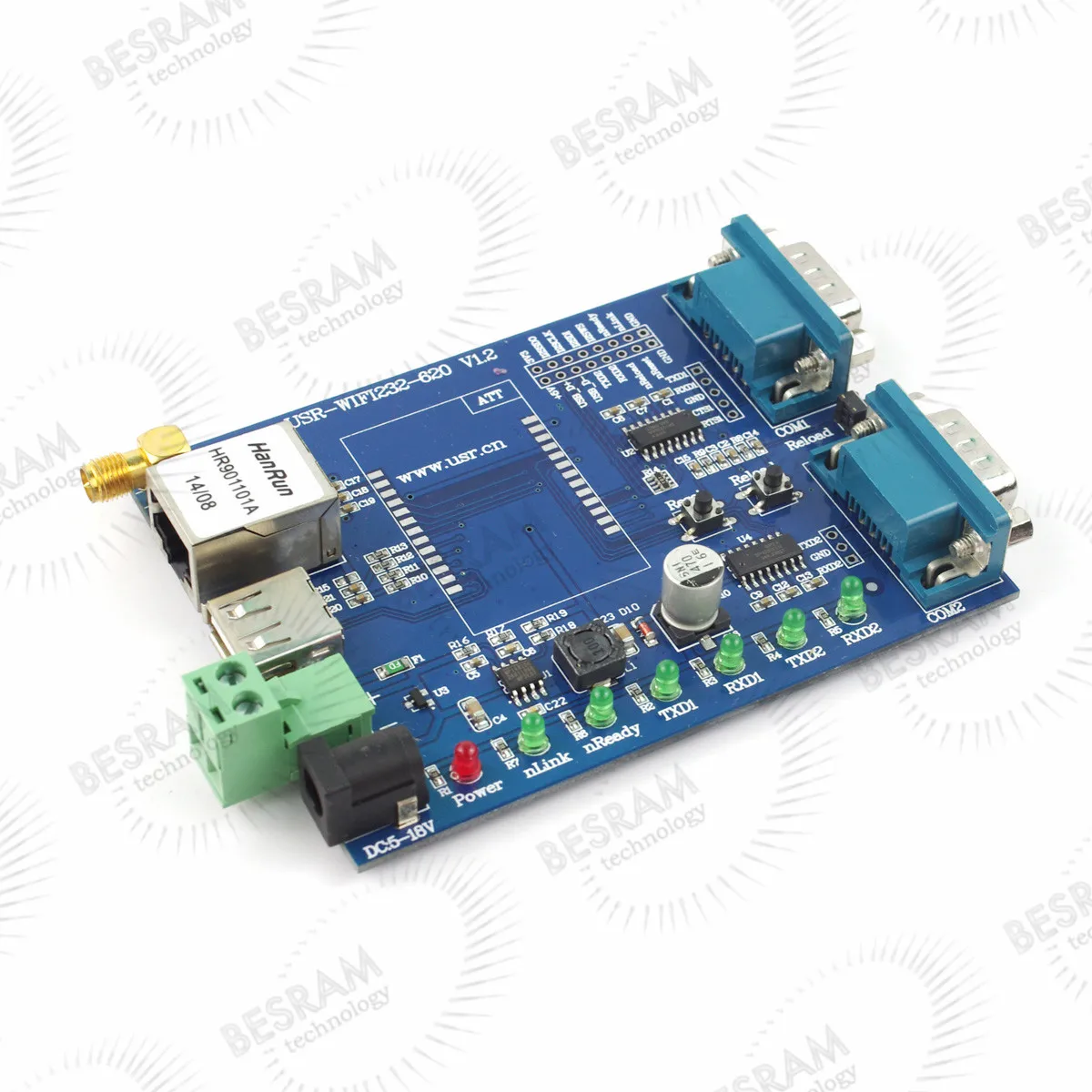 USR-WIFI232-620 оценочная плата для Wifi232-C серийный SMT модуль USB