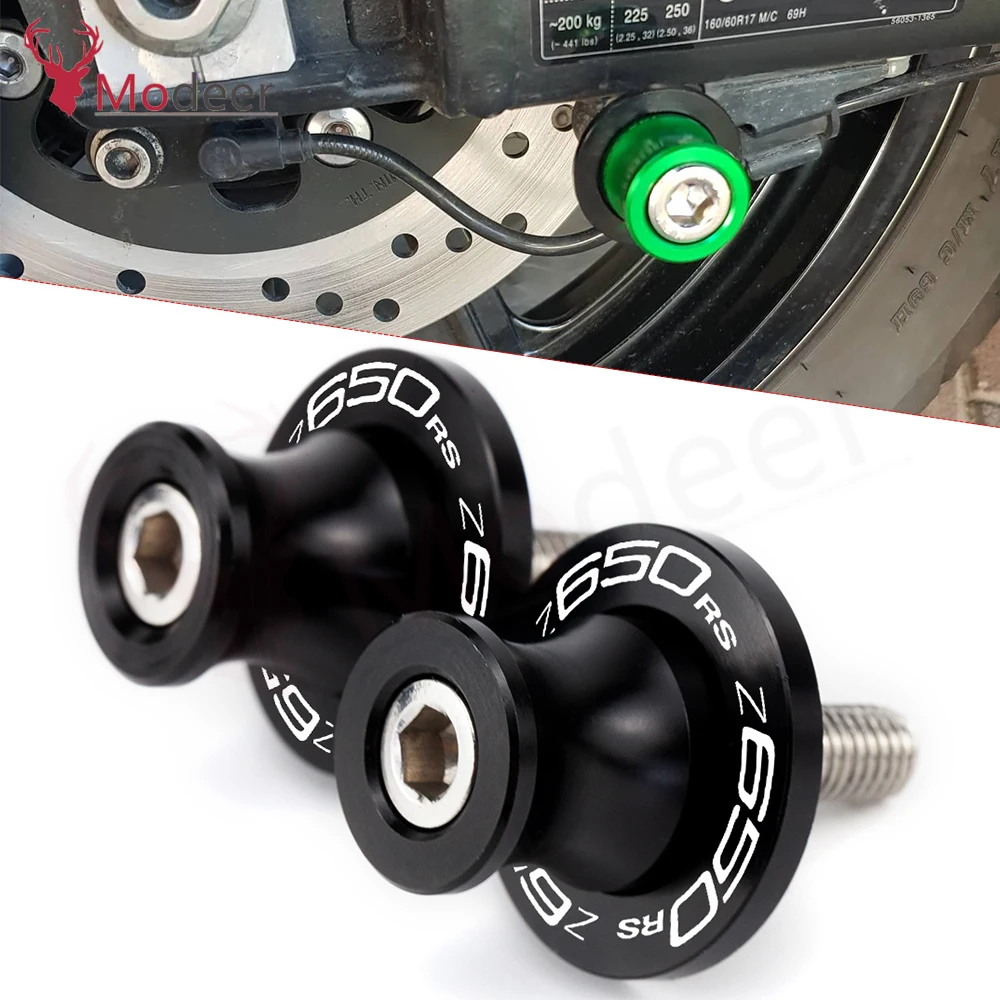 

1 Pair For Kawasaki Z650RS Z 650 Z650 RS 2022 Motorcycle Swingarm Spools 8MM Stand Screws Z 650RS CNC Aluminum Accessories