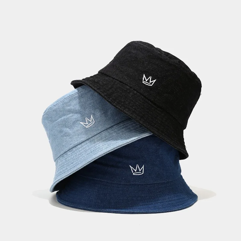 

Fisherman's hat Bucket Hat Washed retro denim Caps Hip Hop Gorros Men Women panama warm windproof Bucket Hat outdoor