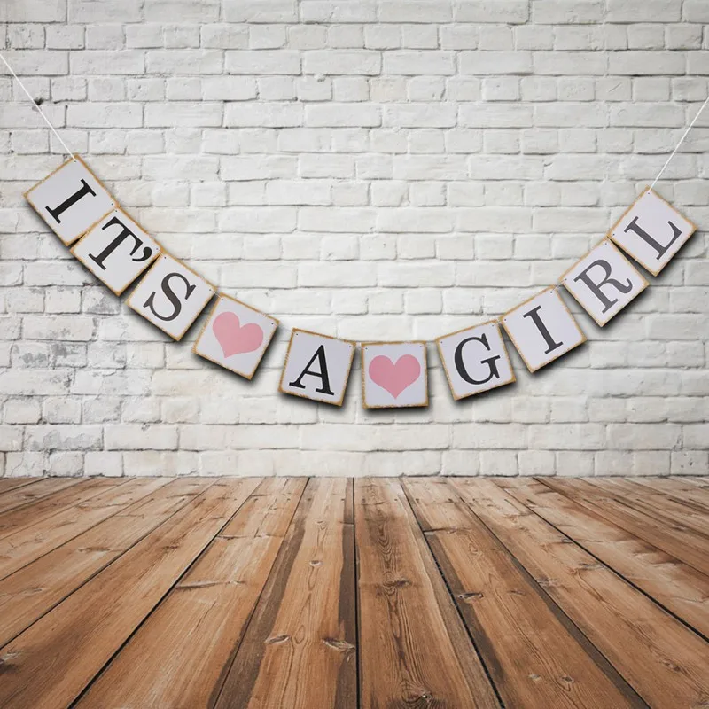 1 комплект крафт бумага картон баннерная гирлянда винтажная Свадебная вывеска