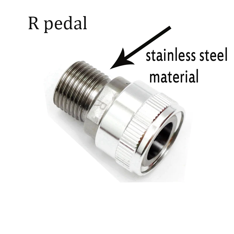stainless R 1 шт. Сверхлегкие титановые/нержавеющие быстросъемные адаптеры для Brompton складной велосипед MKS ezy педали Ace педали - Цвет: stainless R
